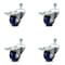 Service Caster 3.5 Inch Solid Polyurethane Swivel 12mm Stem Caster Set Total Lock Brake SCC SCC-TSTTL20S3514-SPUS-M1215-4 - alternate 1